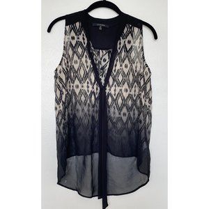 19 Cooper Sheer Geometric Tank Top
